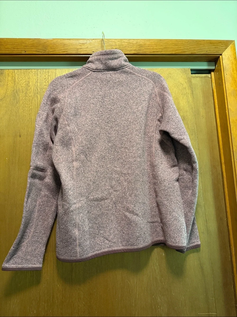 Patagonia womens Quarter-Zip Sweater — Dusty Rose Heather